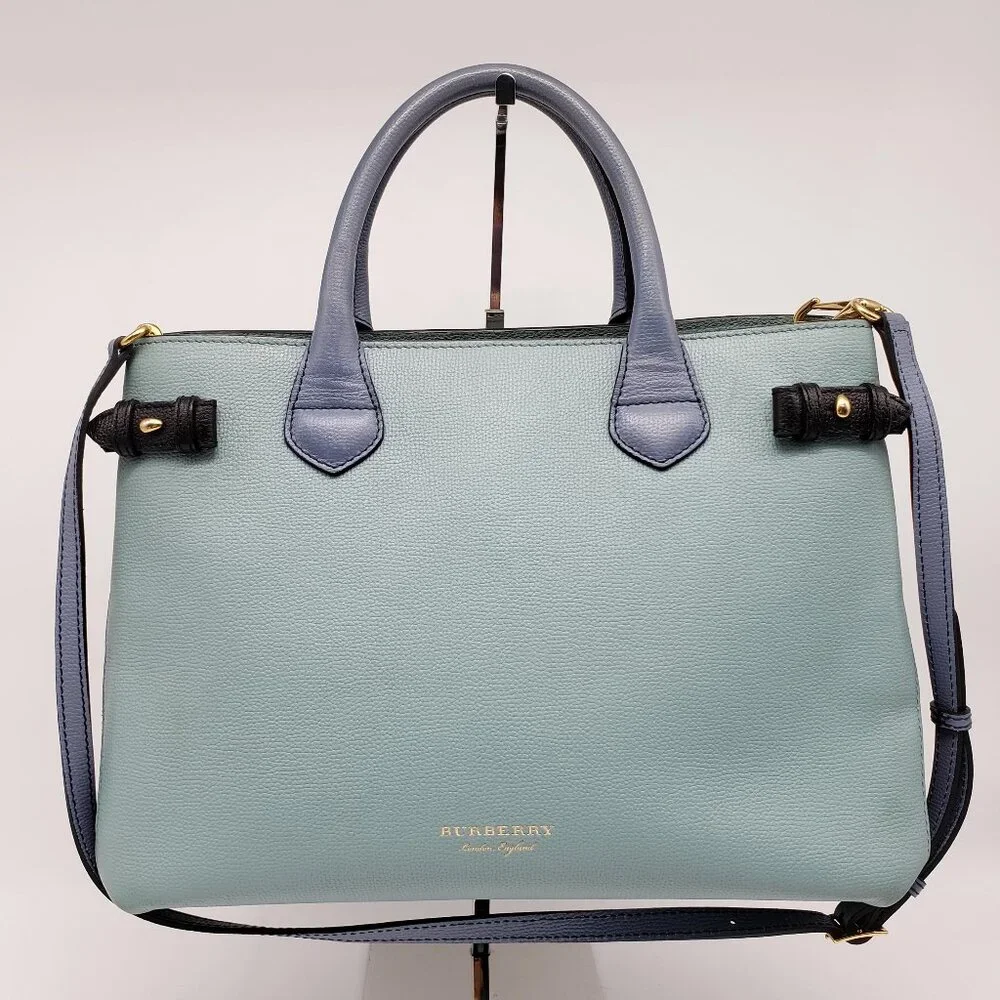 Authentic Burberry Banner Leather Satchel Bag 250-022026 - Picture 2 of 16